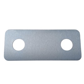 Koch #107 Hygienic Wall Cover 24 x 10 cm for Tap in Shower and Bathroom – Antibacterial Acid Resistant Rustproof – Protection Against Mould, Limescale and Dirt! Solid Material V2A Stainless Steel Made