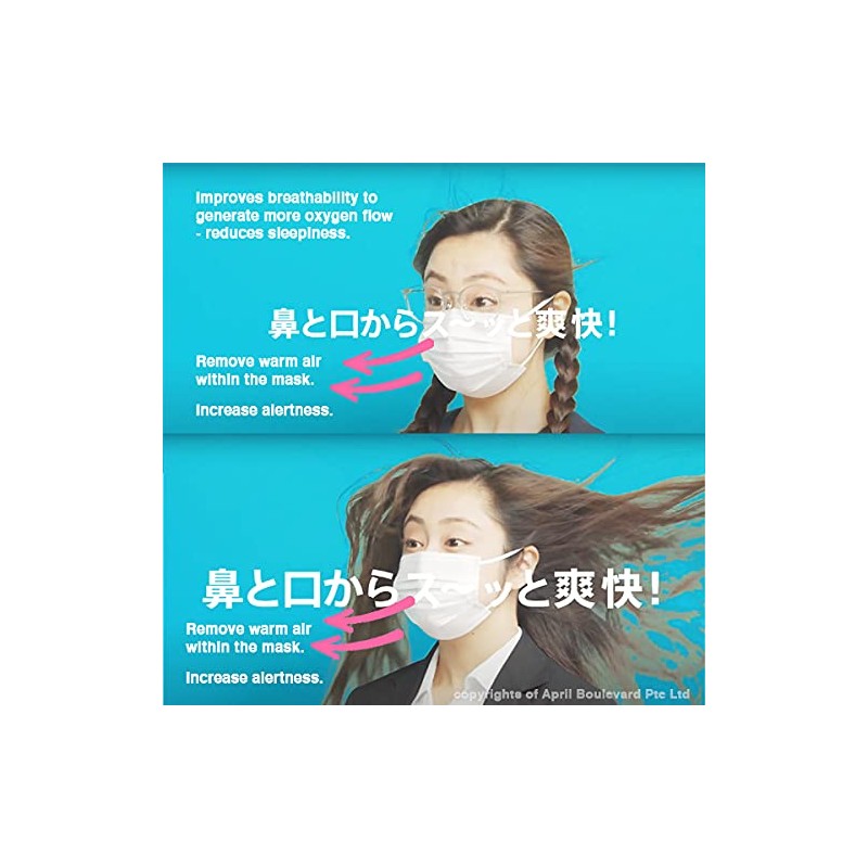 Koyo Kasei Sleepy Glare Kun Mask, Pack of 15, 5.9