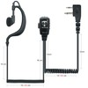 TechSide Midland 2 Pin Wraparound Headset Microphone | For Radios