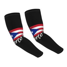 ASYG Puerto Rico Flag Arm Sleeves Flag Cooling Sports Arm Sleeves Outdoor Sleeves For Women and Men