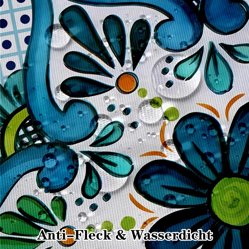 iEvery Washable Boho Mandala Tablecloths for Outdoor Use Weatherproof Table