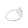 Shooting Stars Wrap Swirl Wire .925 Sterling Silver FSz Ring-Toe