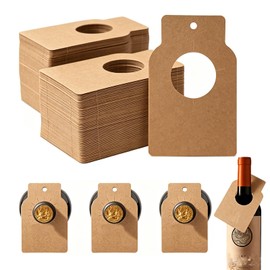 GIONAR 100 etichette per bottiglie di vino, etichette per cantina di vino Kraft Paper, etichette per bottiglia di vino per contrassegnare l'annata e il tipo di vino, per armadietti da vino e cantine