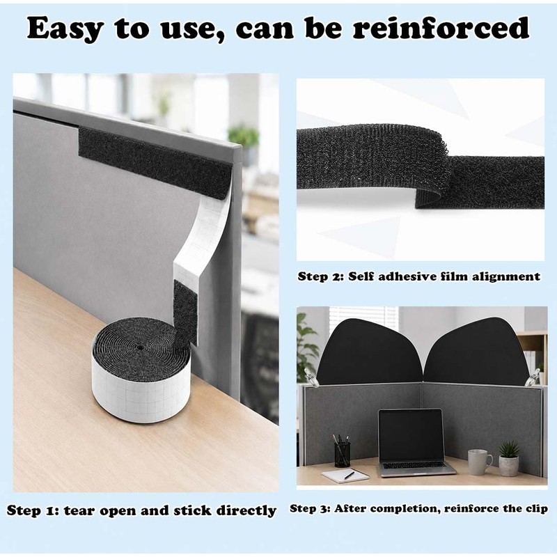 Desk Privacy Shade for Office Cubicles, 30.9in Foldable Cubicle Shield