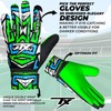 TACTIXXS Soccer Goalkeeper Gloves for Kids Boys Children Youth, Funky