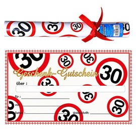 Gift Voucher for 30th Birthday