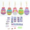 5pcs Diamond Painting Keychain Kit Handmade DIY Cute Shape 5D