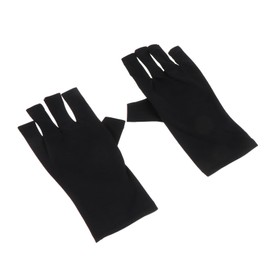 Mikinona Protect Your Hands Anti-uv Gel Manicure Gloves Half-finger Nail Salon Gloves for Sunscreen