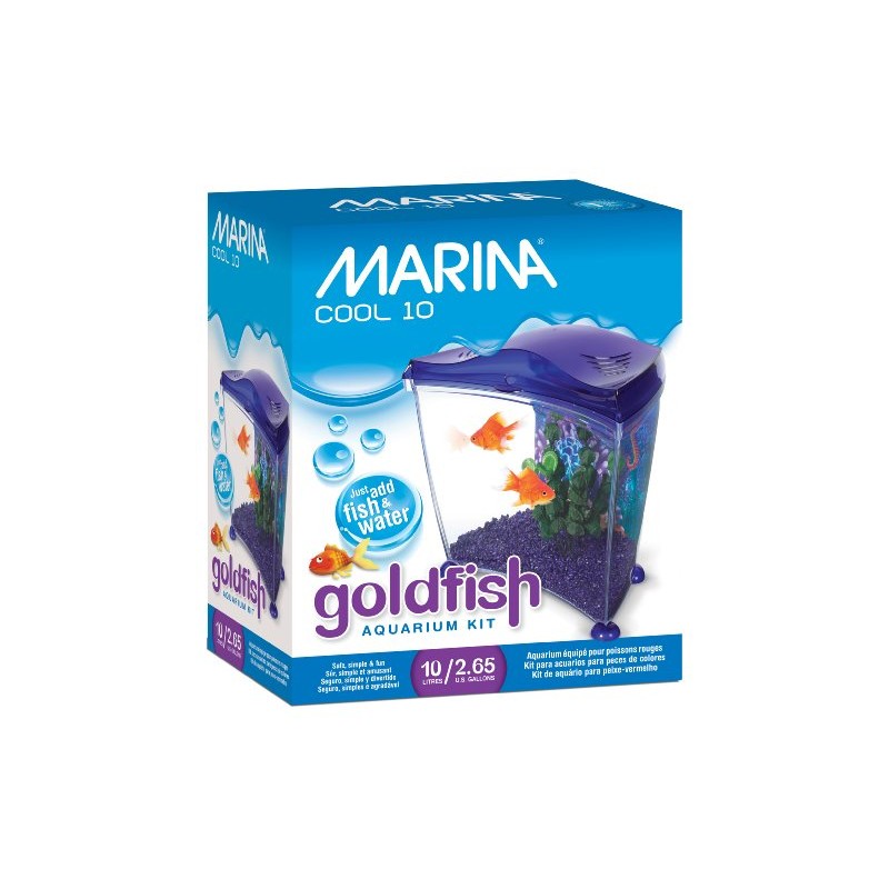 Marina Cool Goldfish Kit, Purple, Medium/2.65-Gallon