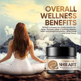 Shilajit, Original Himalaya Shilajit Resin (50 g) - 100% Pure & Organic with Fulvic Acid & Trace Minerals - Supports Endurance & Vitality, No Additives, For Men & Women