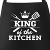 MoonWorks BBQ Apron for Men with Saying King of The