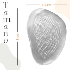 VERALY.MX | 3 Pares Plantilla Protectora Silicona Almohadilla Amortiguadora Pisada Zapatos Pie Metatarso Antideslizante Comoda Suave Alivia Dolores Auto adhesivos
