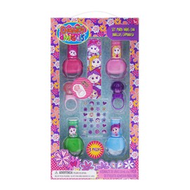 Townley Set para Uñas con Anillos Luminosos, Distroller Chamoy Amiguis