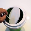 Query 5217043GR Interior Trash Can Dust Box with Lid, Small,