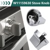 W11159630 Stove Knob Compatible with Whirlpool Gas Range Replace W11023139