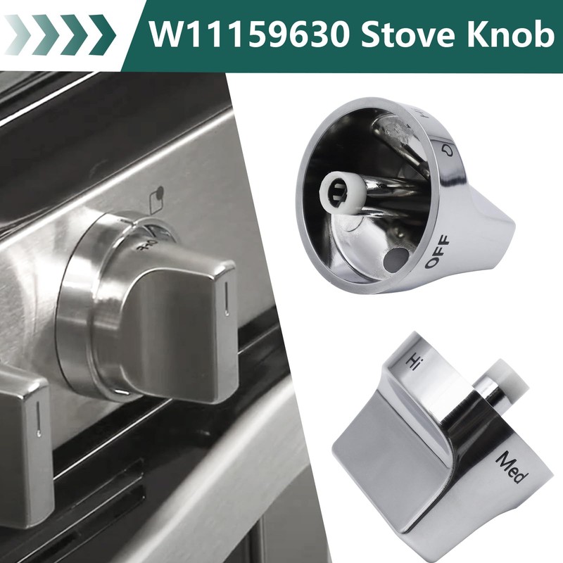 W11159630 Stove Knob Compatible with Whirlpool Gas Range Replace W11023139