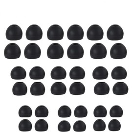 INF 18 Paar Silikon-Ohrpolster für 4,5–6 mm In-Ear-Kopfhörer, 3 Größen, jeweils 6 Paar, Ersatz Silikon Ohrstöpsel, Ohrhörer Ersatzstöpsel, Ersatzpolster Ohrpolster Kopfhörer Aufsätze