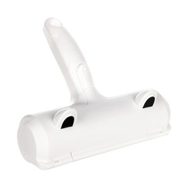 Pet Hair Remover Roller, Efficient Dog and Cat Fur and Lint Removal Tool, Reusable Self Cleaning Brush for Furniture, Car Seats, Clothing, Bedding, and Upholstery, Eco Friendly White Cat's Ear Design