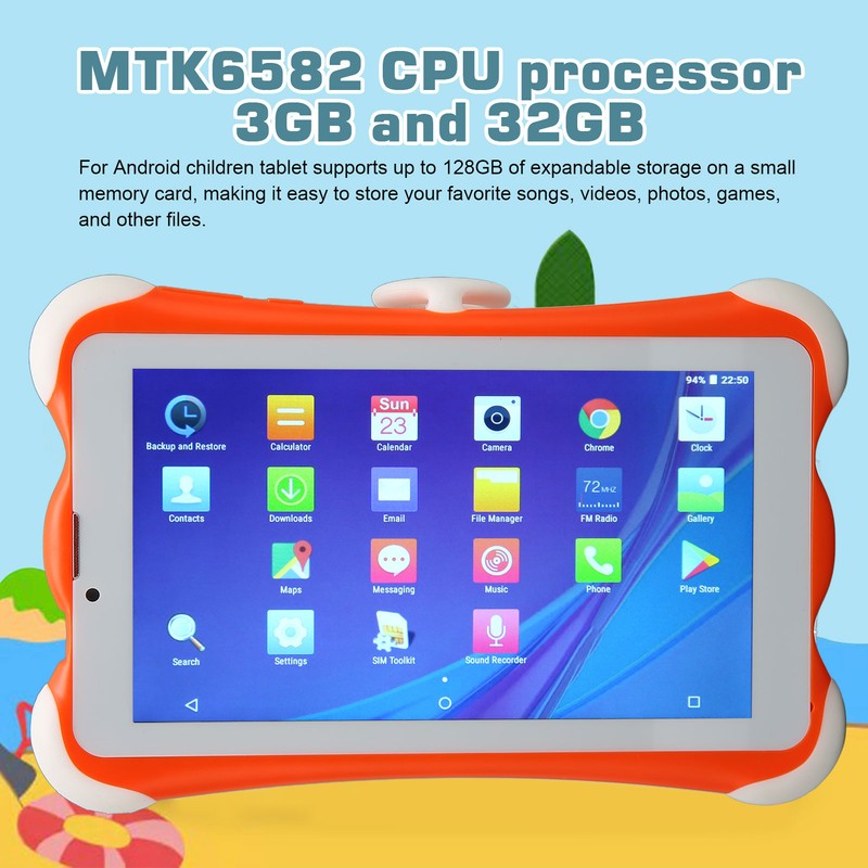 Kids Tablet 7 Inch 1280x800 3GB 32GB WiFi Dual SIM
