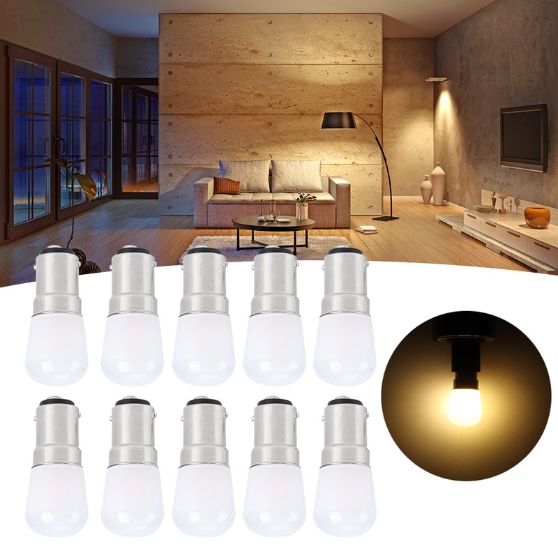 10Pcs 1.5W LED Candle Light Bulb Lamp Repalacement Parts Aceessories