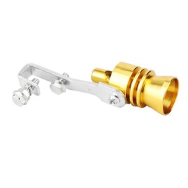 Car Turbo Sound Simulator Whistle, Car Turbine Whistle, Exhaust Speaker, Car Turbo Sound Absorber, Exhaust Pipe, Loud Whistle, Modified Car, Motorcycle, Car Accessory (Gold)