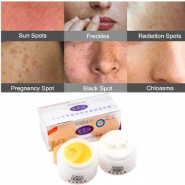 Crema para pecas blanqueadora de manchas oscuras para hombres y mujeres 2pcs