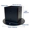 4x4 Deck Post Base 4 Pack (Inner Size 3.6"X3.6"),10ga Heavy