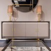 Ravinte 5 Pack 5 Inch Square Cabinet Handles Brushed Brass