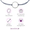 Selfmade Jewelry Women's Circle Silver Adjustable Macrame Bracelet Size Adjustable