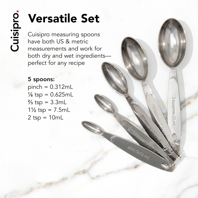 CUISIPRO Odd-Size Measuring Spoon SS 5pc Set
