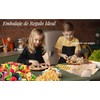 Bolsas de Papel Kraft Biodegradable, 100 Unidades, 5 Patrones