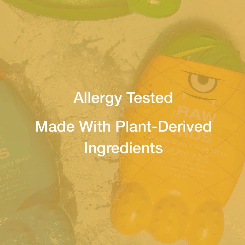 Raw Sugar Kids 2-in-1 Bubble Bath and Body Wash, Pineapple