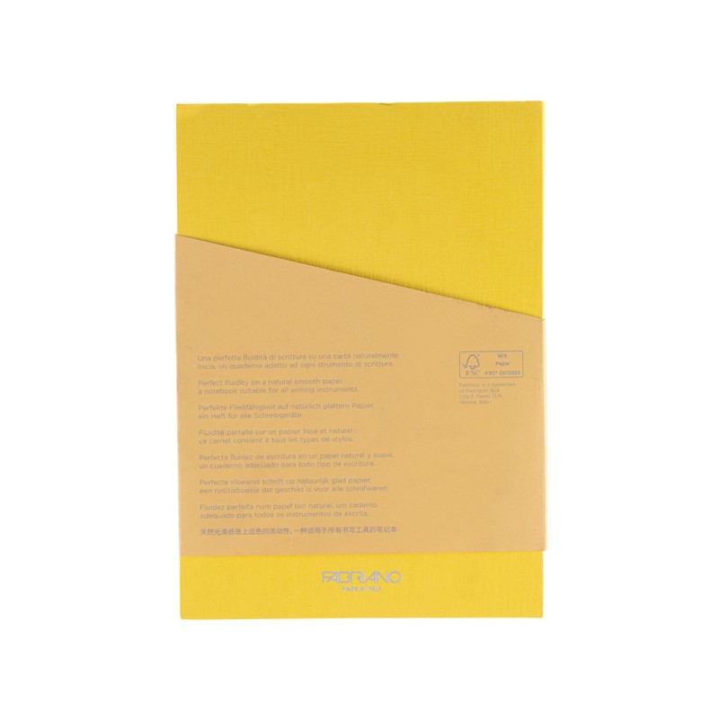Fabriano Ecoqua Plus Glue-Bound Notebook, 5.8" x 8.3", A5, Dotted,