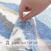 Curved Bath Rug, Corner Shower Mats Anti-Slip Bathroom Carpet Rugs