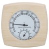 Holz ThermoHygrometer Thermometer Hygrometer Badezimmer Sauna Raumzubehör