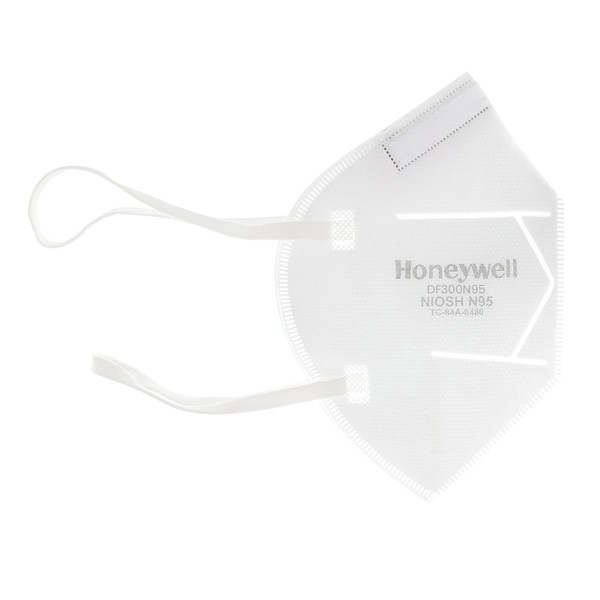 Honeywell Safety DF300 N95 Flatfold Disposable Respirator- Box of 50, White,One Size