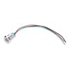 4 Sets PreWired Round LEDs Waterproof Metal 2Color Indicator Common