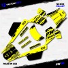Factory EFX Black & Yellow Slick Racing Graphics kit fits