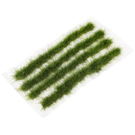 BESPORTBLE Static Grass Tuft Model, Artificial Grass Tufts Model Kit Resin Static Scenery Model Miniature Artificial Grass for Sand Table Railway Train Landscape, 3.5inch