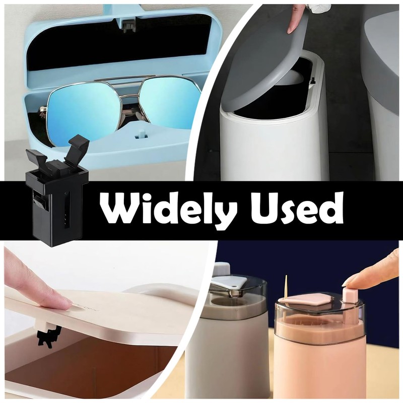 4 PCS Bin Lid Clasps Replacement, Durable Bin Lid Catches