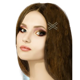 Mia Color Blended Bobby Pins, Basic Natural Colored Hair Pins, Fashionable and Functional, Medium Brown and Dark Brown 2 Inches Long, For Women and Girls 2-Packs,100pcs