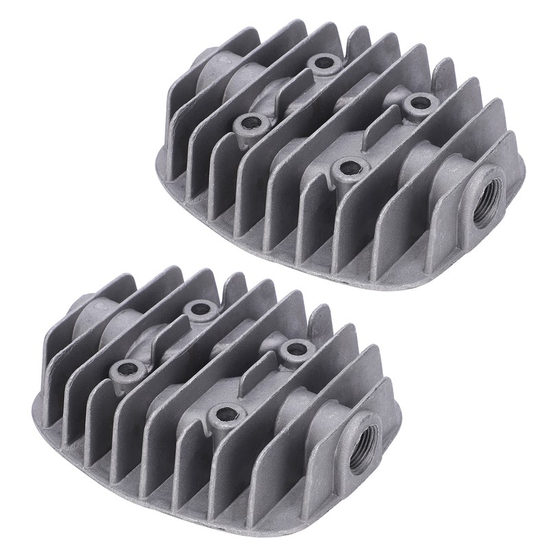 2Pcs Air Compressor Cylinder Head 2.5P/3P/5P/6P DoubleCylinder Cover Accessories