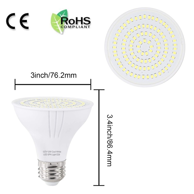 TCEUMIK SPA LED Light Bulb for Hot Tub 120V Input
