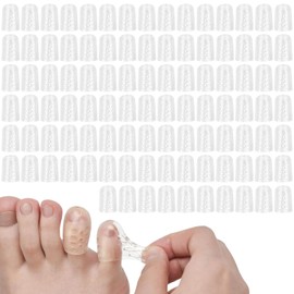 La solución definitiva de EARNON para tus pies: 100 pcs dedales ergonómicos de Silicona Gel ideales para tratar uñas encarnadas, ampollas y roces de forma efectiva.