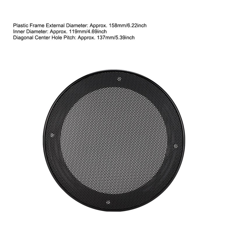 2PCS 5inch Mesh Protective Cover Sound Cover Speaker Loudspeaker Cover