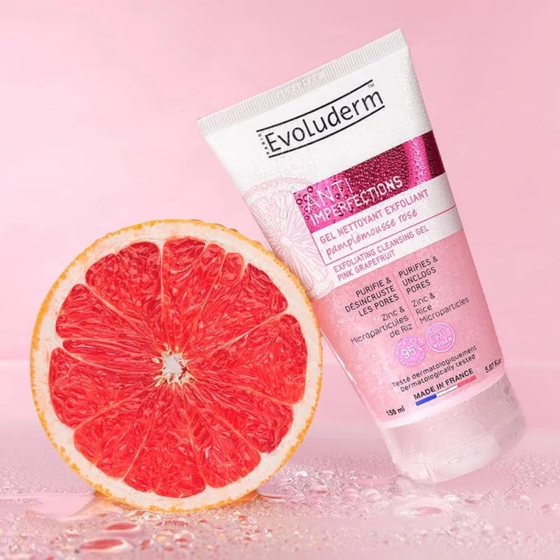 Wash Gel Peeling Pink Grapefruit evoluderm