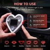DICIMITH Solar Power Heart Light for Car, 1PCS