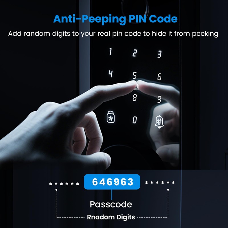 Keyless Entry Door Lock, Smart Door Lock, Smart Deadbolt Lock