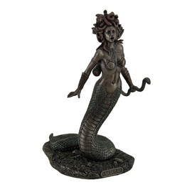 Veronese Design Medusa Greek Gorgon Serpent Monster Standing Holding Bow Highly Detailed Statue
