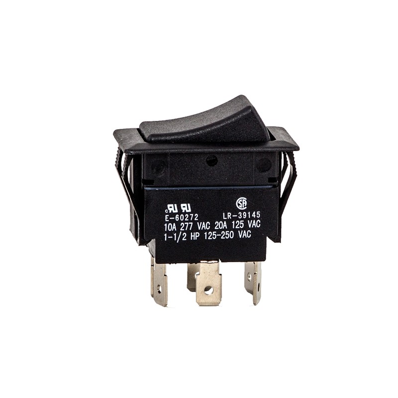 Rocker Switches, On-On Circut Function, DPDT, 20/10 amps at 125/250